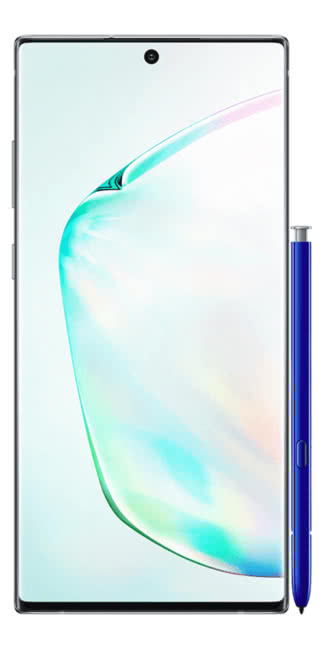 Samsung Galaxy Note 10 framsida
